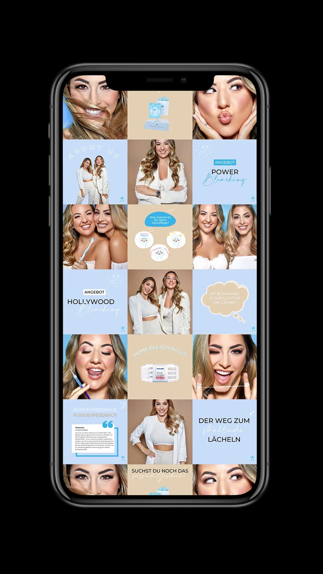 Bleaching Lounge: brand board 1