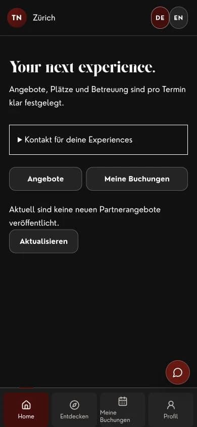 THE LIST creator app: mobile product view without personal content