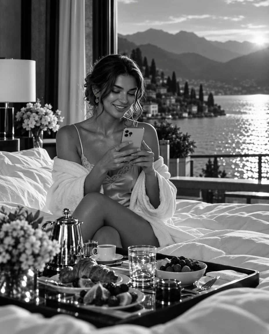 Original THE LIST imagery: a creator moment by the lake