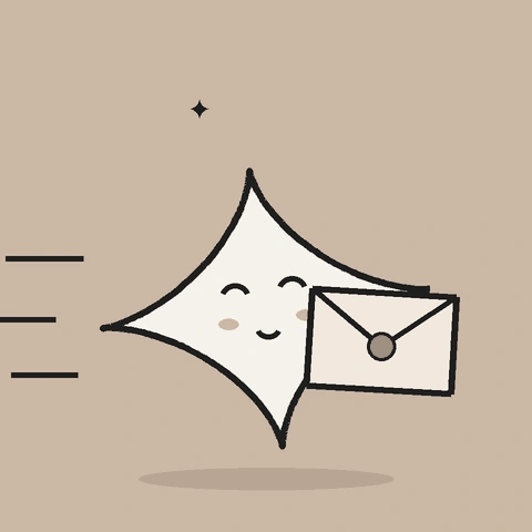 The wild & co. star, carrying a letter